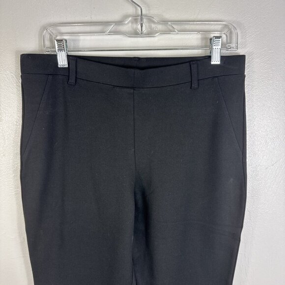 Quince Women's L Tall Ultra Stretch Pull On Ponte Pant Black NWT Inseam 31" - Picture 4 of 12